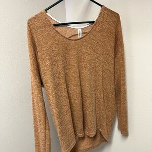 Cozy Tan Long Sleeve Top